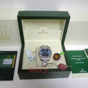Rolex replica daydate ll strip president blue roman dial orologio replica copia imitazione