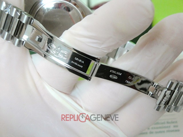 Rolex replica day-date ll 228239 olive dial orologio replica - immagine 12