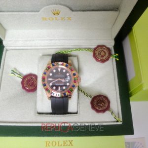 Rolex replica yacht master I rose gold SARU limited edition strip rubber orologio replica copia