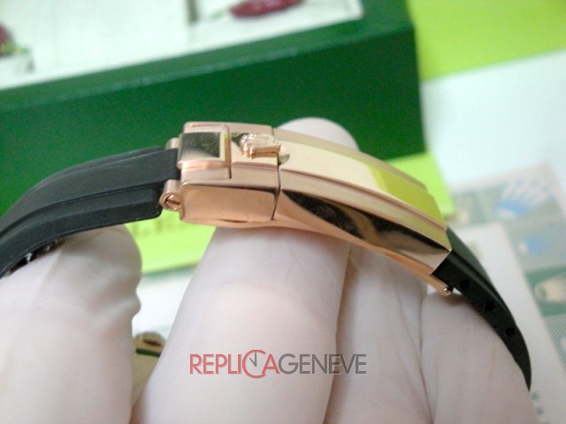 Rolex replica yacht master I rose gold SARU limited edition strip rubber orologio replica copia - immagine 17