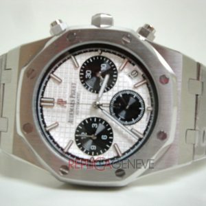 Audemars Piguet royal oak leo messi chrono acciaio white dial panda orologio replica imitazione