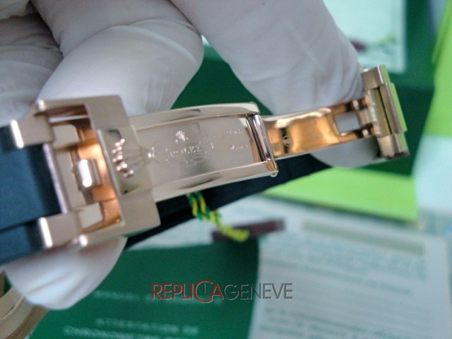 Rolex replica yacht master I rose gold SARU limited edition strip rubber orologio replica copia - immagine 20