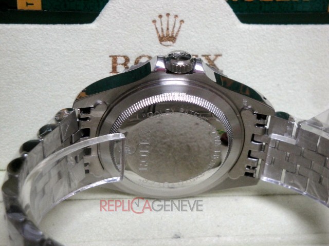 Rolex replica GMT master II vintage plexy 1675 rosso nero jubilèè orologio replica imitazione - immagine 16