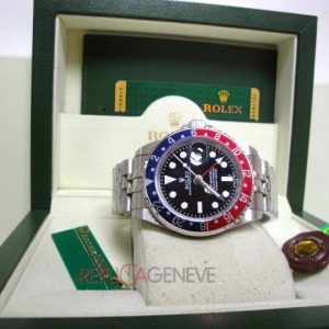 Rolex replica GMT master II classic rosso blue jubilèè stainless stell bezel orologio replica