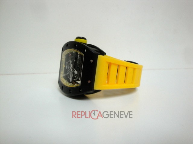 Richard mille replica RM055 yellow strip orologio replica imitazione - immagine 3