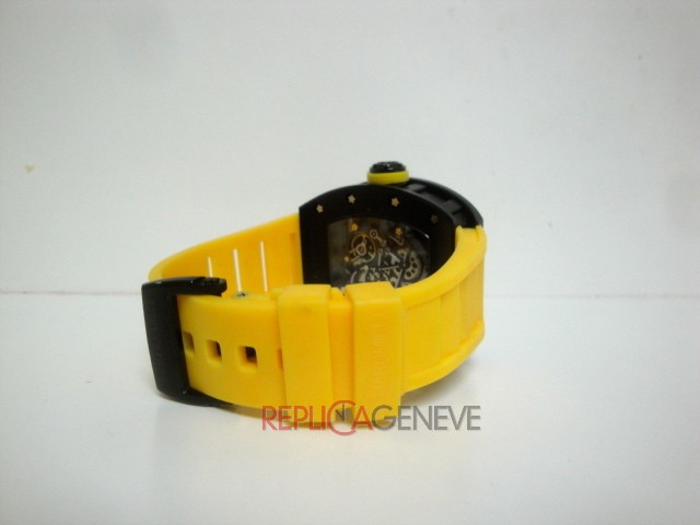 Richard mille replica RM055 yellow strip orologio replica imitazione - immagine 5