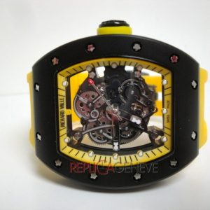 Richard mille replica RM055 yellow strip orologio replica imitazione