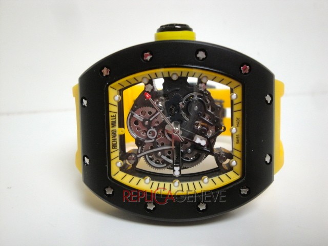 Richard mille replica RM055 yellow strip orologio replica imitazione