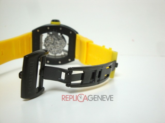 Richard mille replica RM055 yellow strip orologio replica imitazione - immagine 8