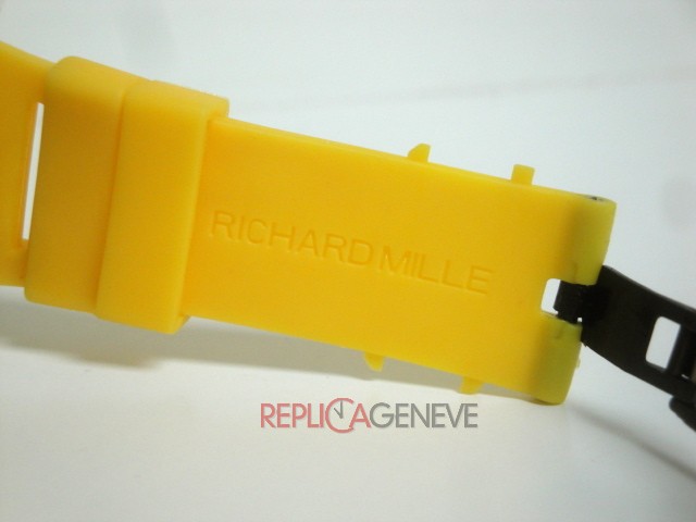 Richard mille replica RM055 yellow strip orologio replica imitazione - immagine 9
