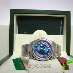 Rolex replica oyster perpertual blue arabic dial imitazione replica orologi