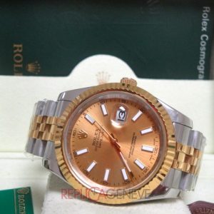 Rolex replica datejust acciaio oro giallo gold dial barrette imitazione copi