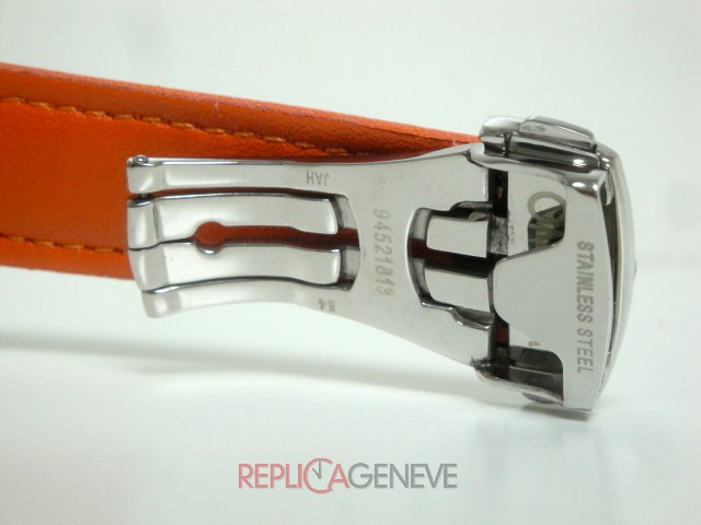 Omega replica seamaster Planet Ocean co-axial acciaio black dial leather orologio replica - immagine 6