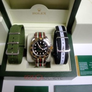 Rolex replica GMT master II ceramichon acciaio oro cordura orologio replica