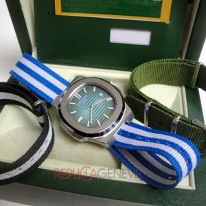 Patek Philippe nautilus jumbo blue dial cordura orologio replica imitazione copia