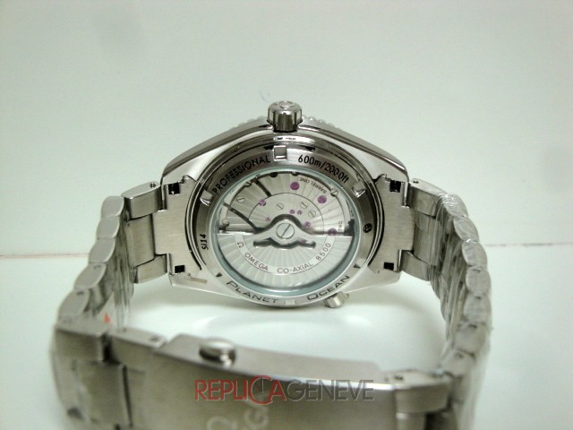 Omega replica seamaster Planet Ocean co-axial acciaio black dial orologio replica - immagine 5