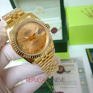Rolex replica datejust oro giallo gold roman imitazione replica orologio copia