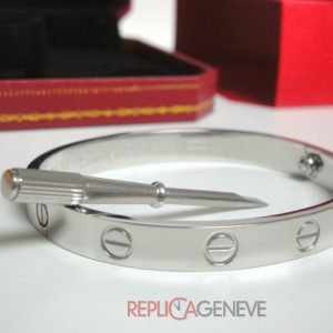 Cartier replica gioielli bracciale love oro bianco imitazione copia perfetta