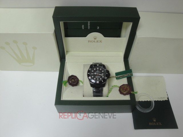 Rolex replica seadweller ceramichon pro-hunter pvd orologio replica imitazione copia - immagine 2
