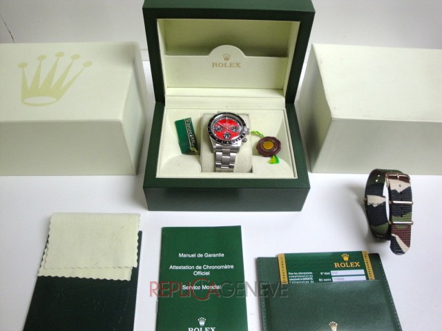 Rolex replica daytona vintage paul newman ref. 6263 california red dial orologio replica copia imitazione - immagine 3