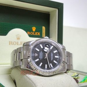 Rolex replica datejust acciaio oyster black dial barrette imitazione replica orologi