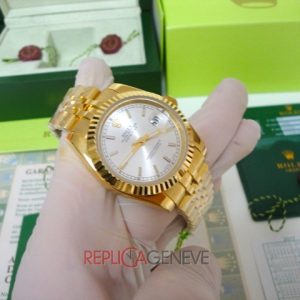 Rolex replica datejust oro giallo argentèè barrette imitazione replica orologio copia
