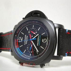 Officine Panerai replica luminor regatta americans cup oracle team pvd strip leather orologio replica imitazione