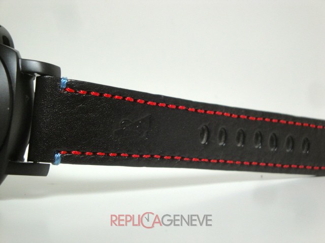 Officine Panerai replica luminor regatta americans cup oracle team pvd strip leather orologio replica imitazione - immagine 7