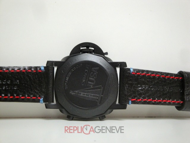 Officine Panerai replica luminor regatta americans cup oracle team pvd strip leather orologio replica imitazione - immagine 6
