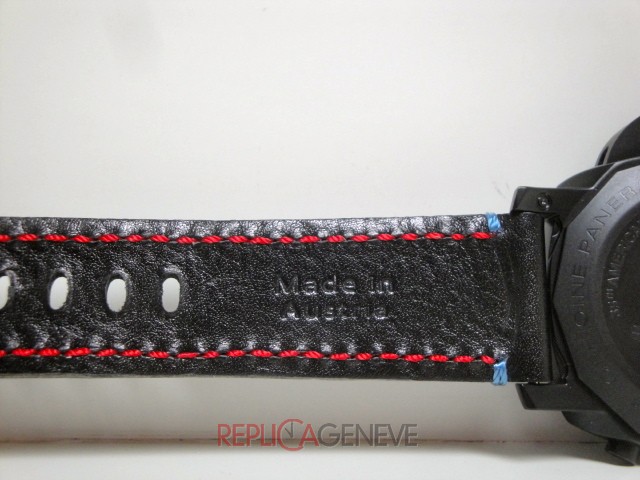 Officine Panerai replica luminor regatta americans cup oracle team pvd strip leather orologio replica imitazione - immagine 3