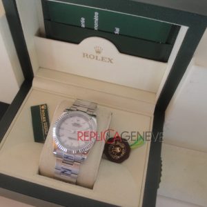 Rolex replica datejust acciaio white barrette oyster imitazione replica orologi