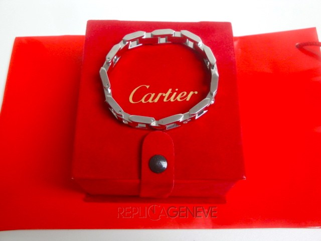 Cartier replica gioielli bracciale diamond oro bianco imitazione copia perfetta - immagine 4
