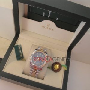 Rolex replica datejust acciaio oro blu brillantini jubilèè imitazione replica orologi