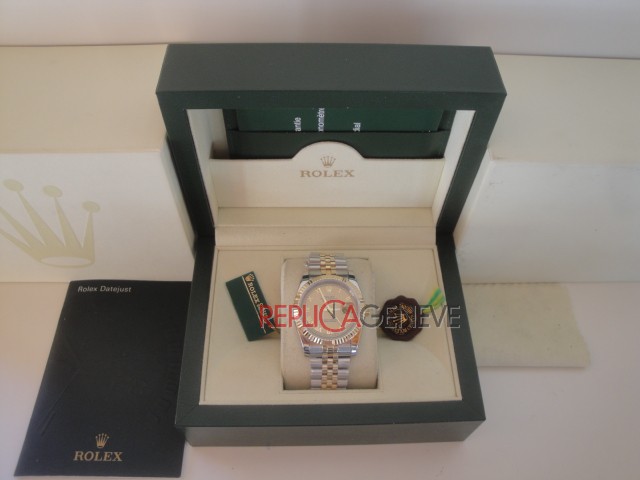 Rolex replica lady datejust acciaio oro gold roman jubilèè imitazione replica orologi - immagine 15