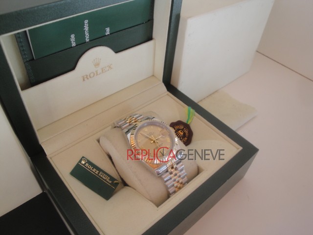 Rolex replica lady datejust acciaio oro gold roman jubilèè imitazione replica orologi - immagine 14