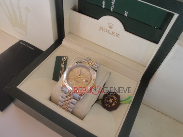 Rolex replica lady datejust acciaio oro gold roman jubilèè imitazione replica orologi - immagine 11
