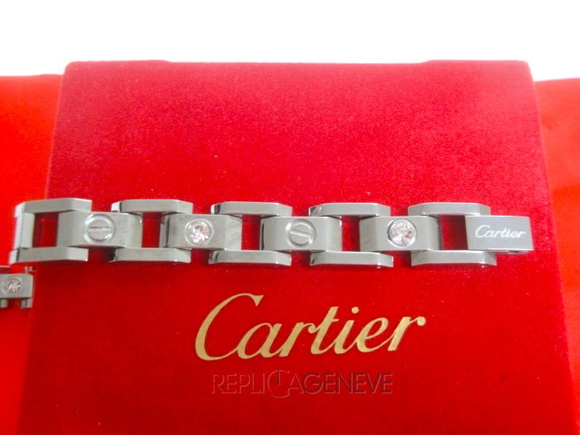 Cartier replica gioielli bracciale diamond oro bianco imitazione copia perfetta - immagine 10