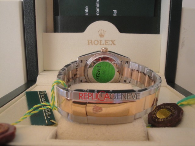 Rolex replica datejust acciaio oro madreperla barrette oyster imitazione replica orologi - immagine 11
