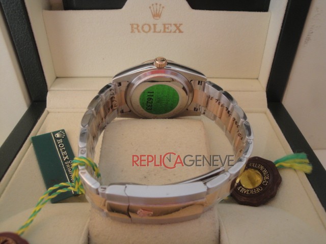 Rolex replica datejust acciaio oro madreperla barrette oyster imitazione replica orologi - immagine 10