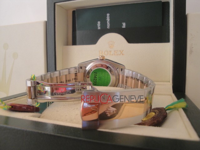 Rolex replica datejust acciaio oro madreperla barrette oyster imitazione replica orologi - immagine 8