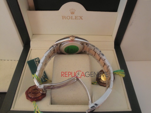 Rolex replica datejust acciaio oro madreperla barrette oyster imitazione replica orologi - immagine 7
