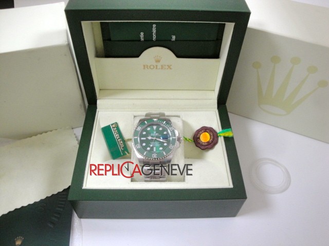 Rolex replica submariner ceramichon acciaio ghiera verde hulk orologio replica imitazione copia