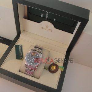 Rolex replica datejust acciaio black barrette oyster imitazione replica orologi