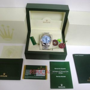 Rolex replica daydate ll cyan dial strip president orologio replica copia imitazione