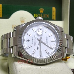 Rolex replica Datejust II 116300 White Dial copia orologio