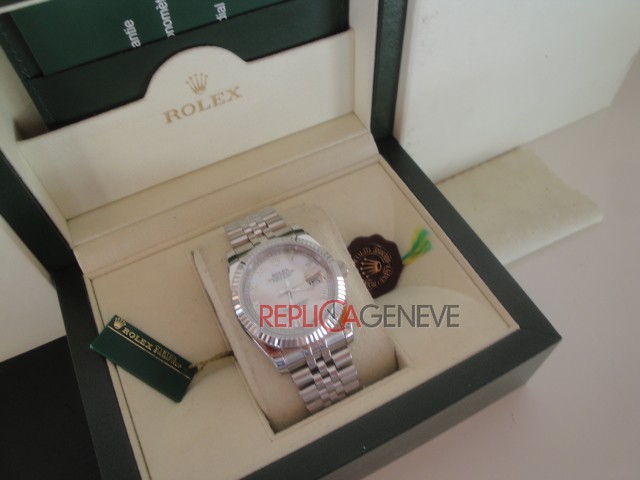 Rolex replica datejust acciaio madreperla roman jubilèè imitazione replica orologi - immagine 2