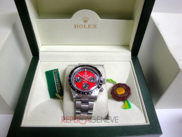 Rolex replica daytona vintage paul newman ref. 6263 california red dial orologio replica copia imitazione
