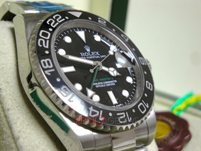 Rolex replica GMT master II ref. 116710LN ceramichon bezel orologio replica - immagine 13