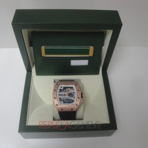 Richard mille replica skull nano ceramic rose gold skeletron white dial orologio replica imitazione