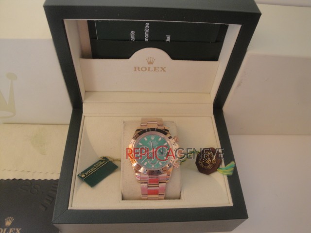 Rolex replica daytona 116508 oro giallo green dial john mayer - immagine 11